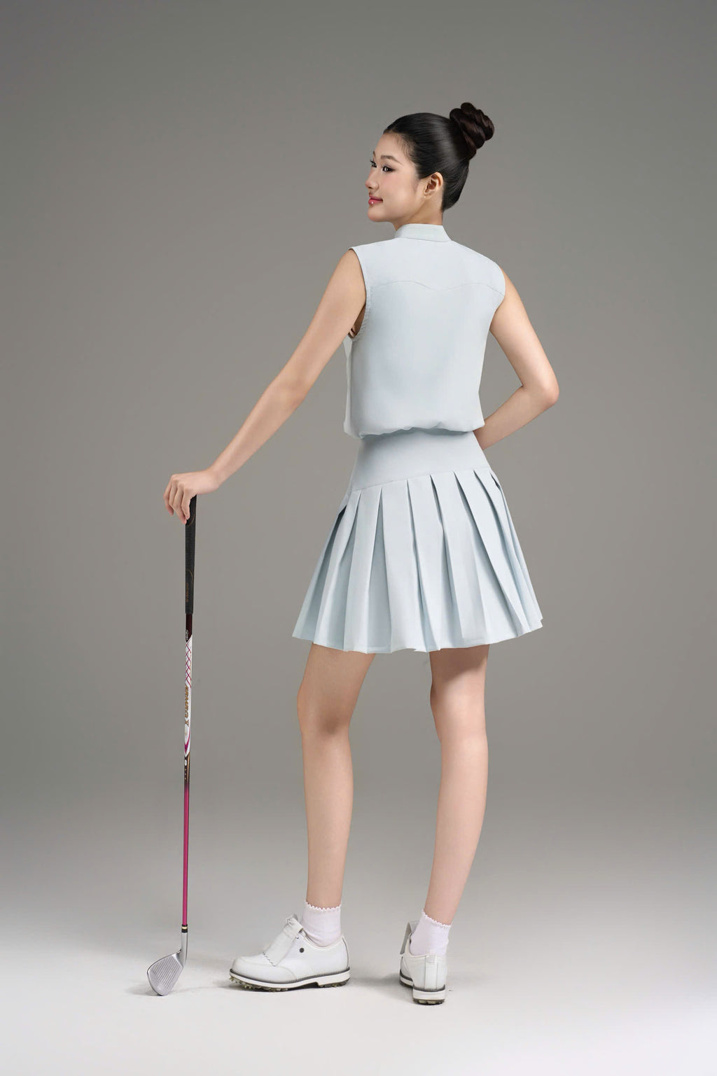 Silver Motion Dress_Midnight Blue