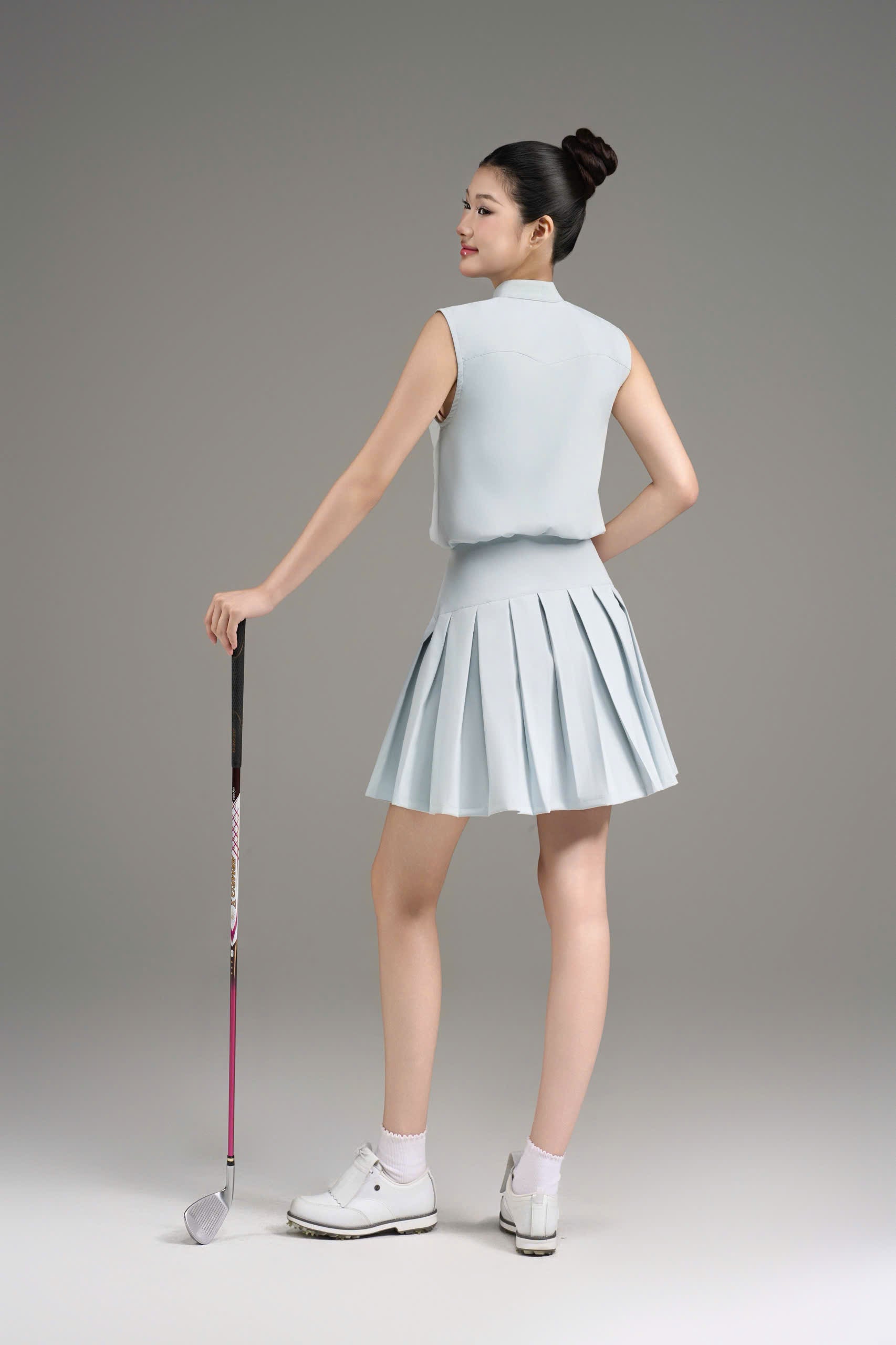 Silver Motion Dress_Midnight Blue