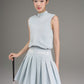 Silver Motion Dress_Midnight Blue