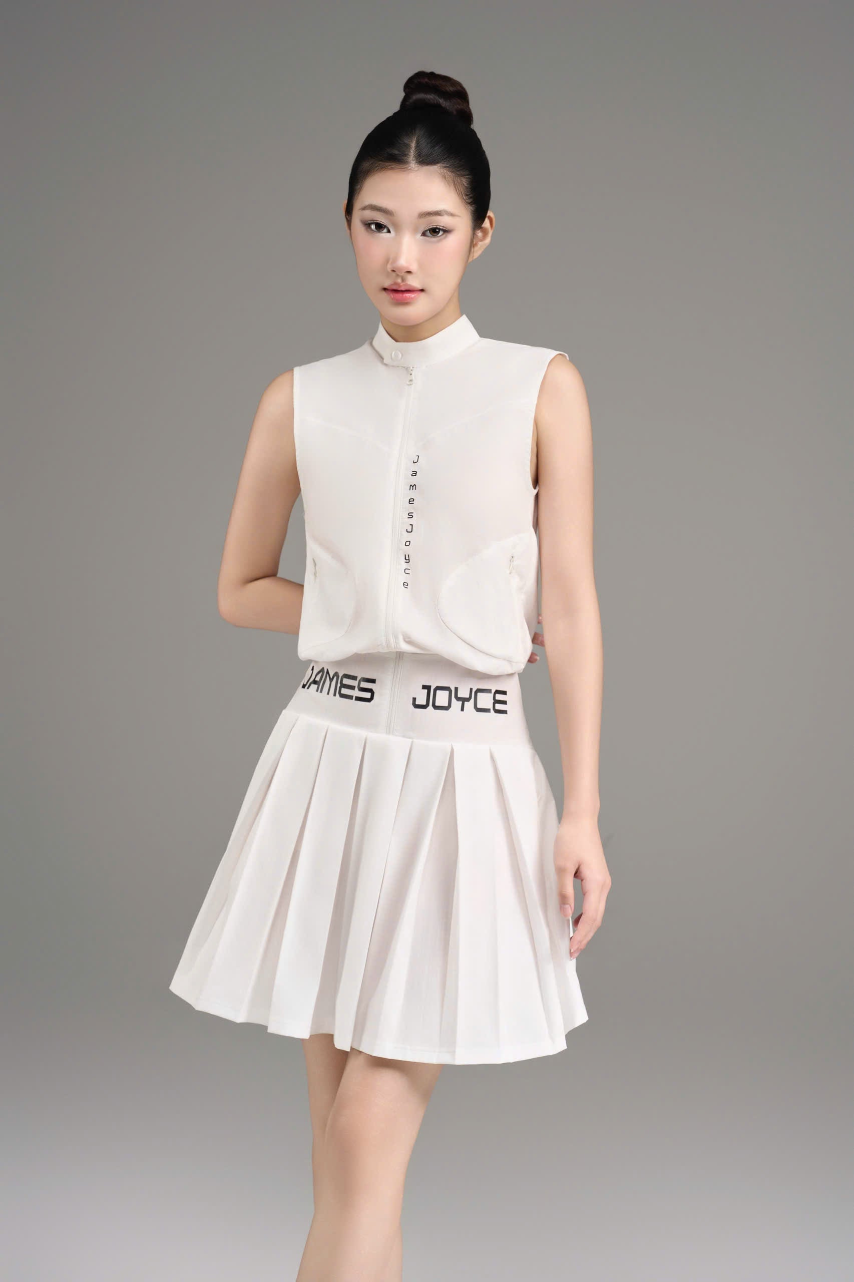 Silver Motion Dress_White