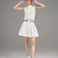 Silver Motion Dress_White