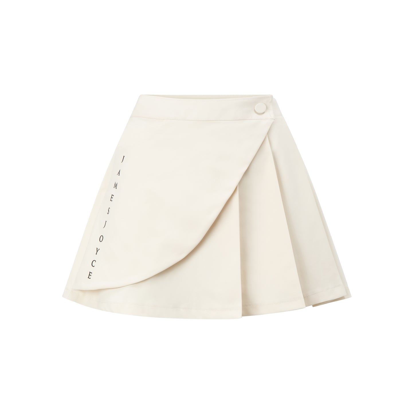 Slant Pleated skirt_Beige