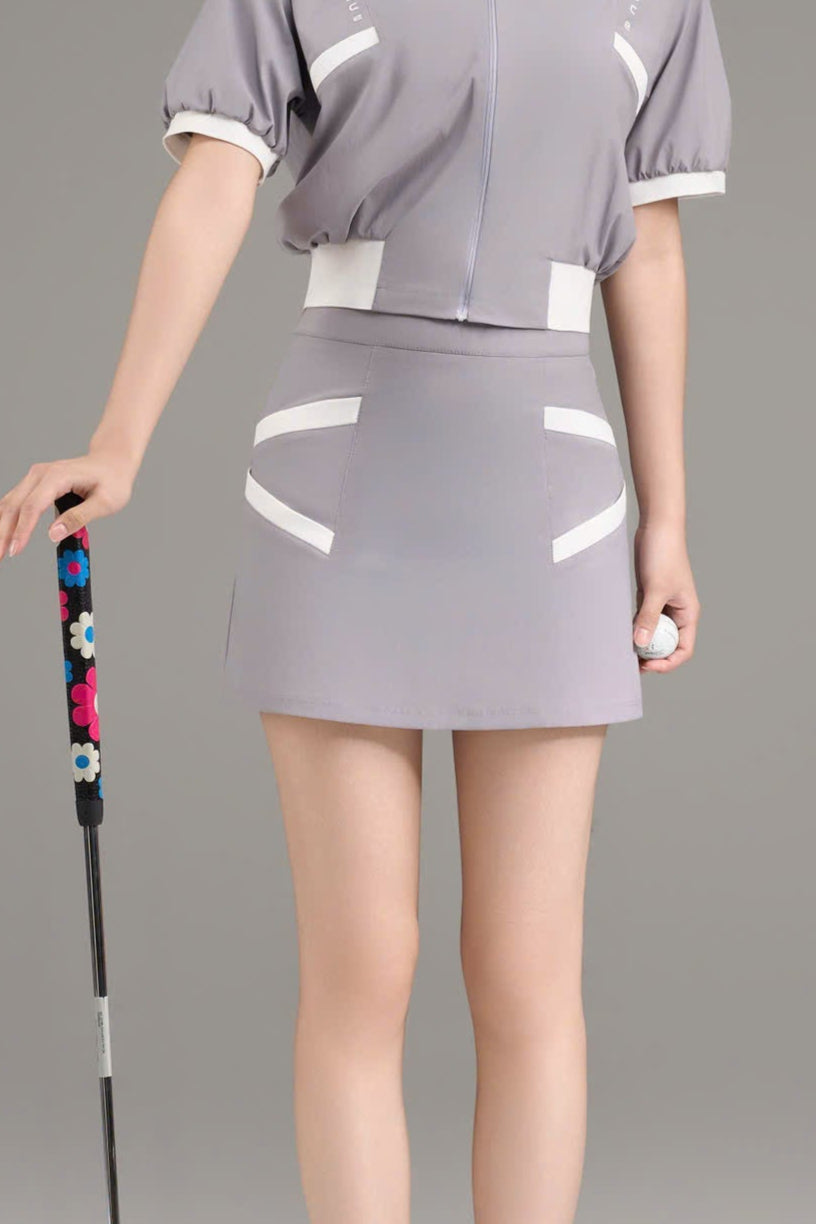 Swing Petal Skirt_Grey