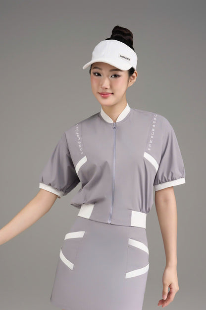 Swing Petal top_Grey