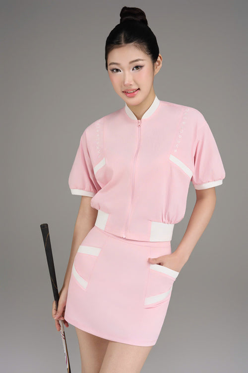 Swing Petal top_Milky Piink