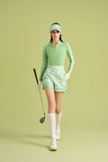 [Set Special]Women Mable Avocado Green Shirt & Women Mable Avocado Green Shorts & Hat