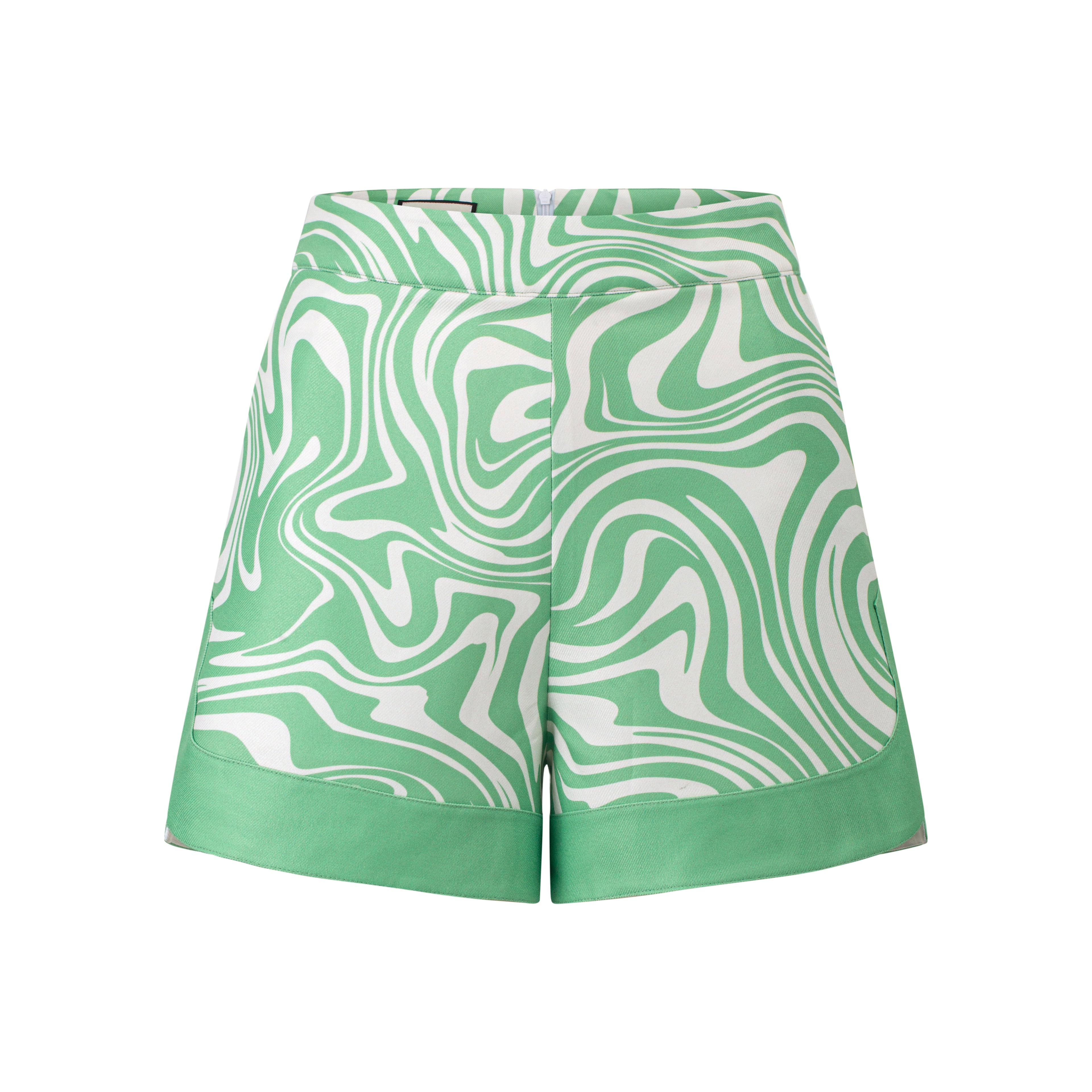 Women Mable Avocado Green Shorts