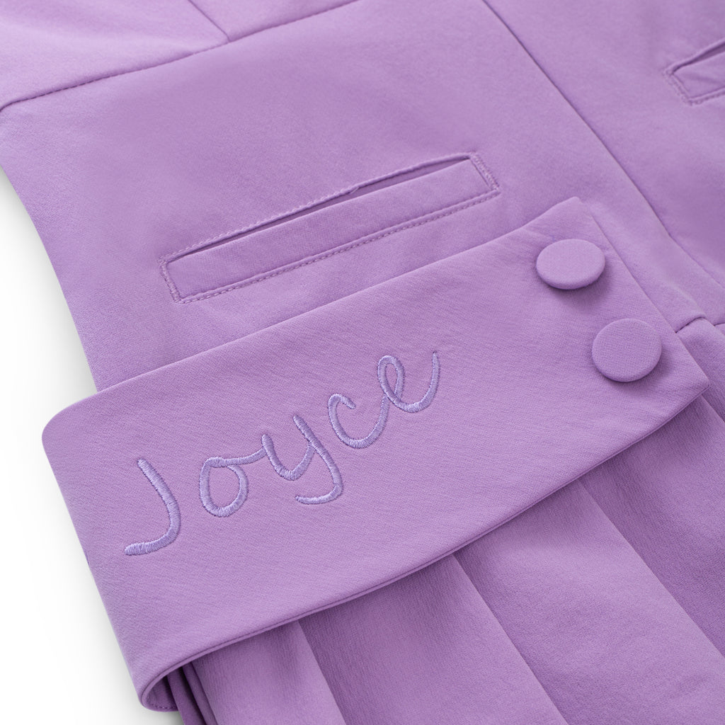 Women Scallop Violet Dress