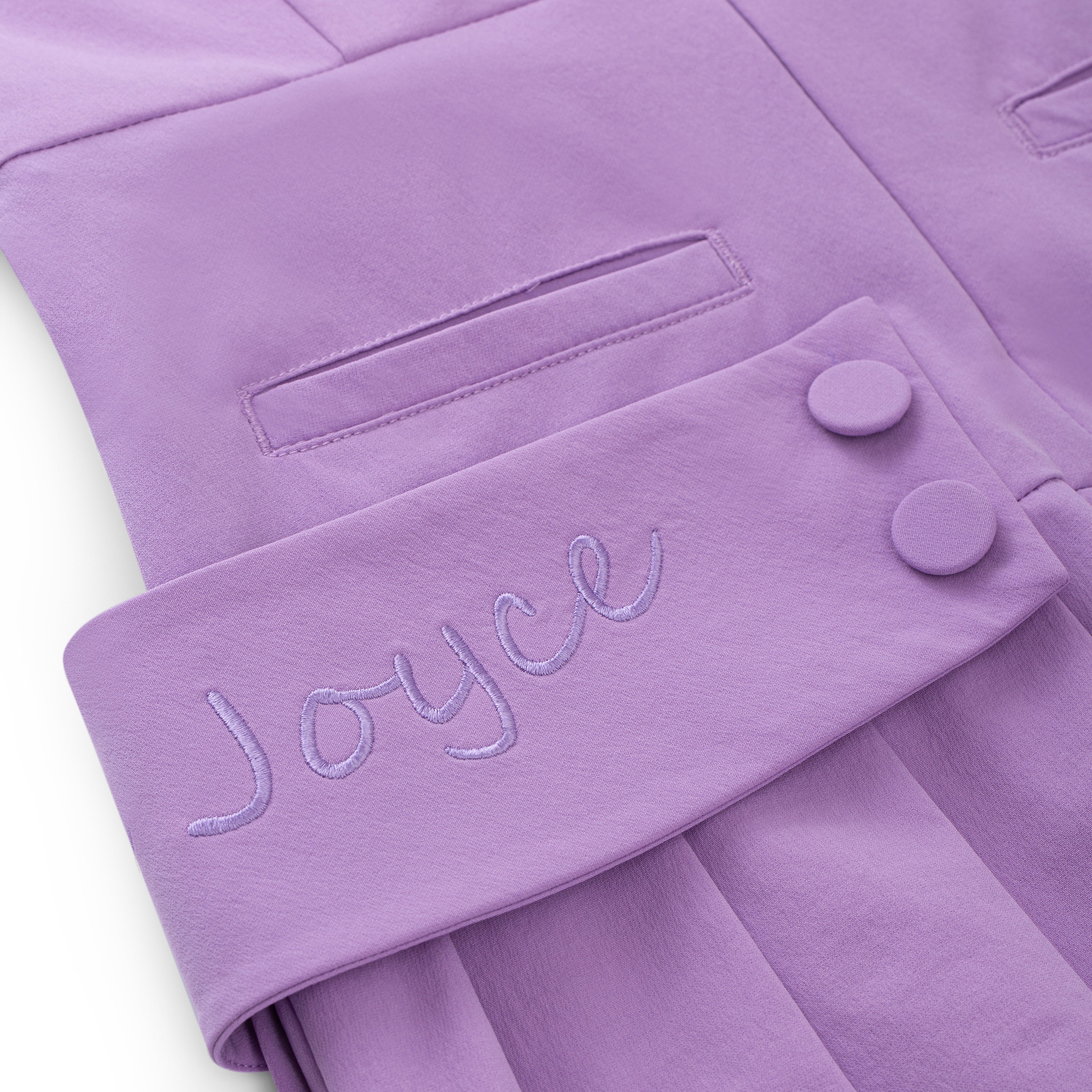 Women Scallop Violet Dress