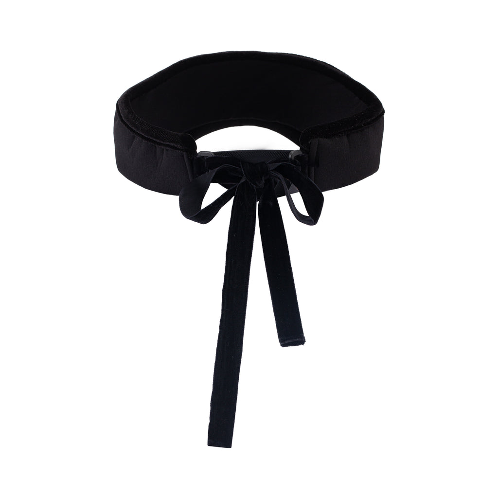 Women Black Velvet Hat