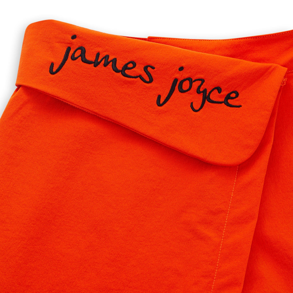 Women Embroidered Orange Skort