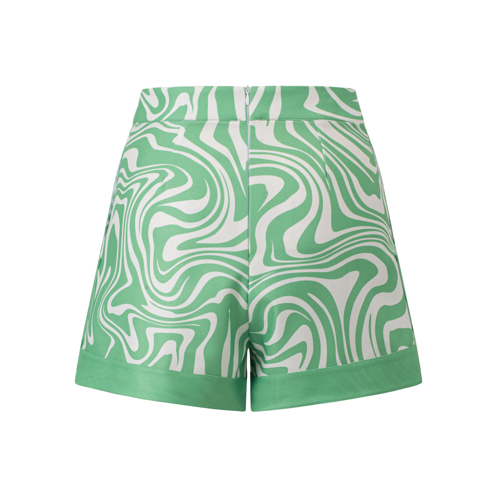 [Set Special]Women Mable Avocado Green Shirt & Women Mable Avocado Green Shorts & Hat
