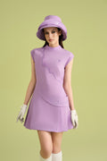 [Set Special]Women Scallop Violet Dress & Hat
