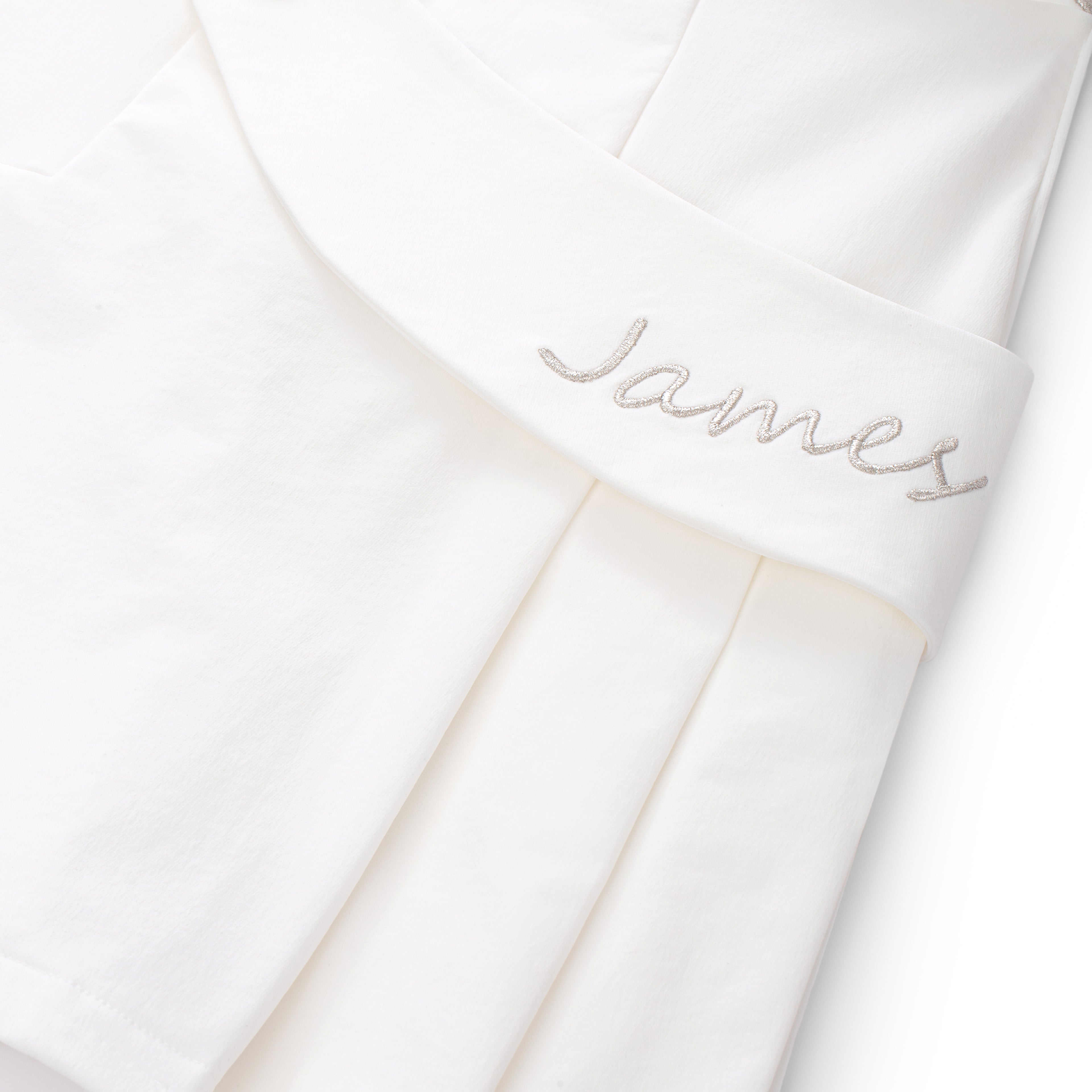 Women Scallop White Dress