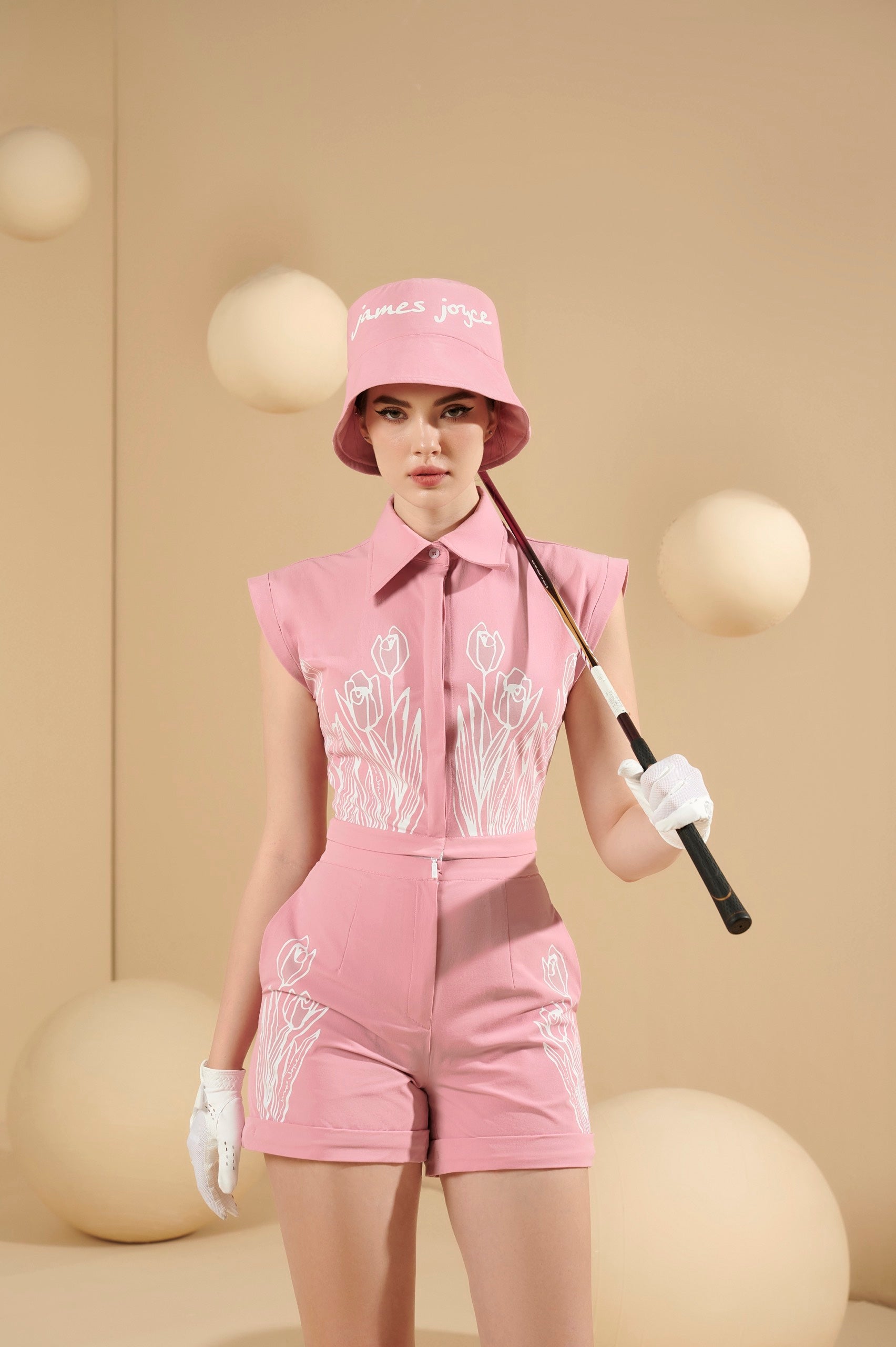 WOMEN TULIP PINK JUMPSUIT