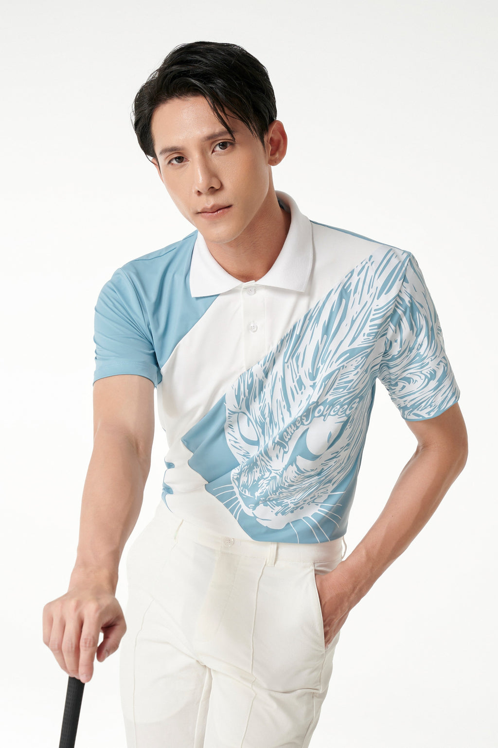 Men CYAN CAT T-shirt