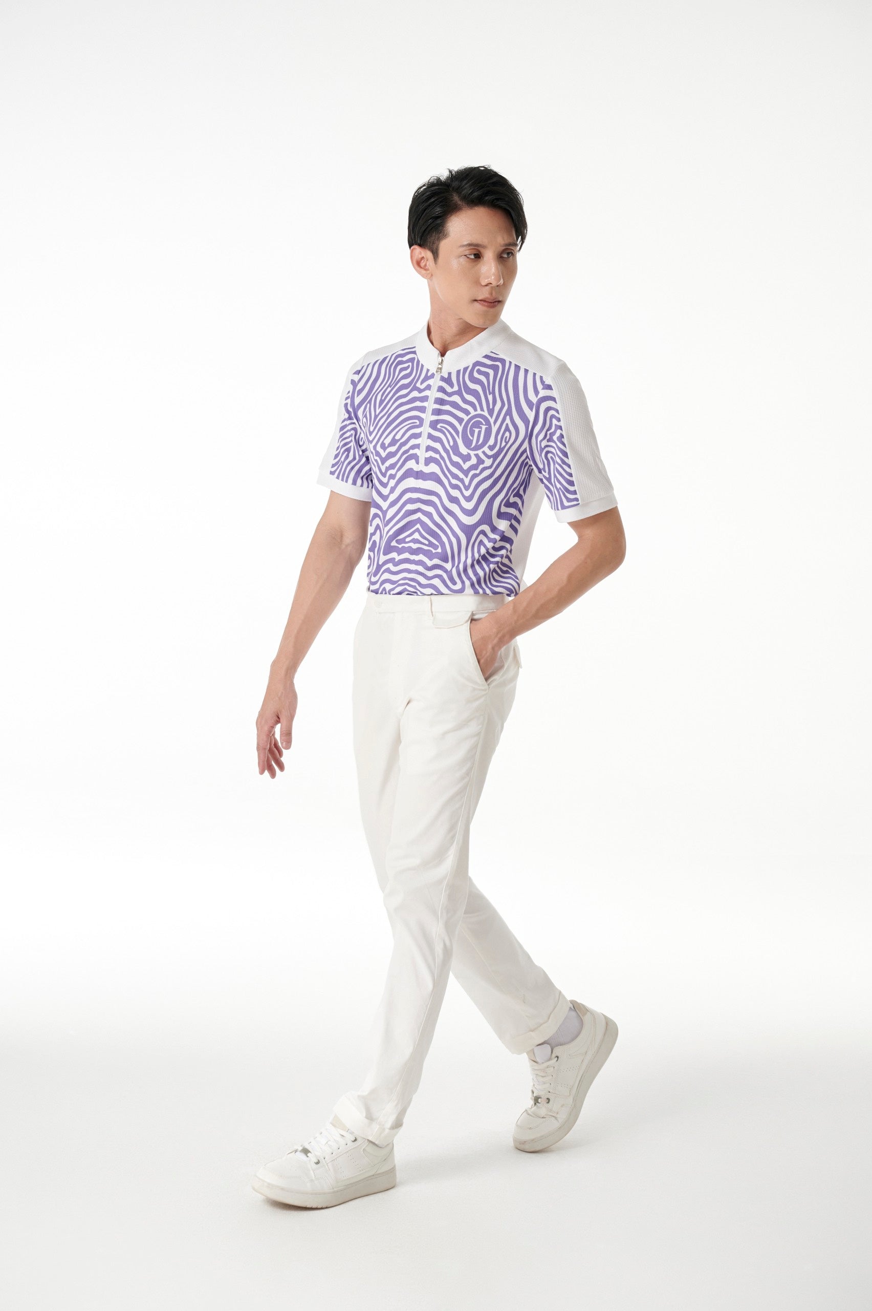 남성용 JJG 화이트 팬츠