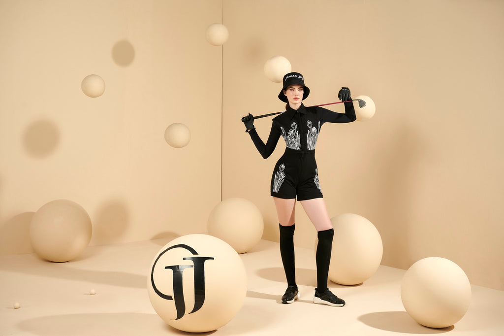 WOMEN TULIP BLACK JUMPSUIT