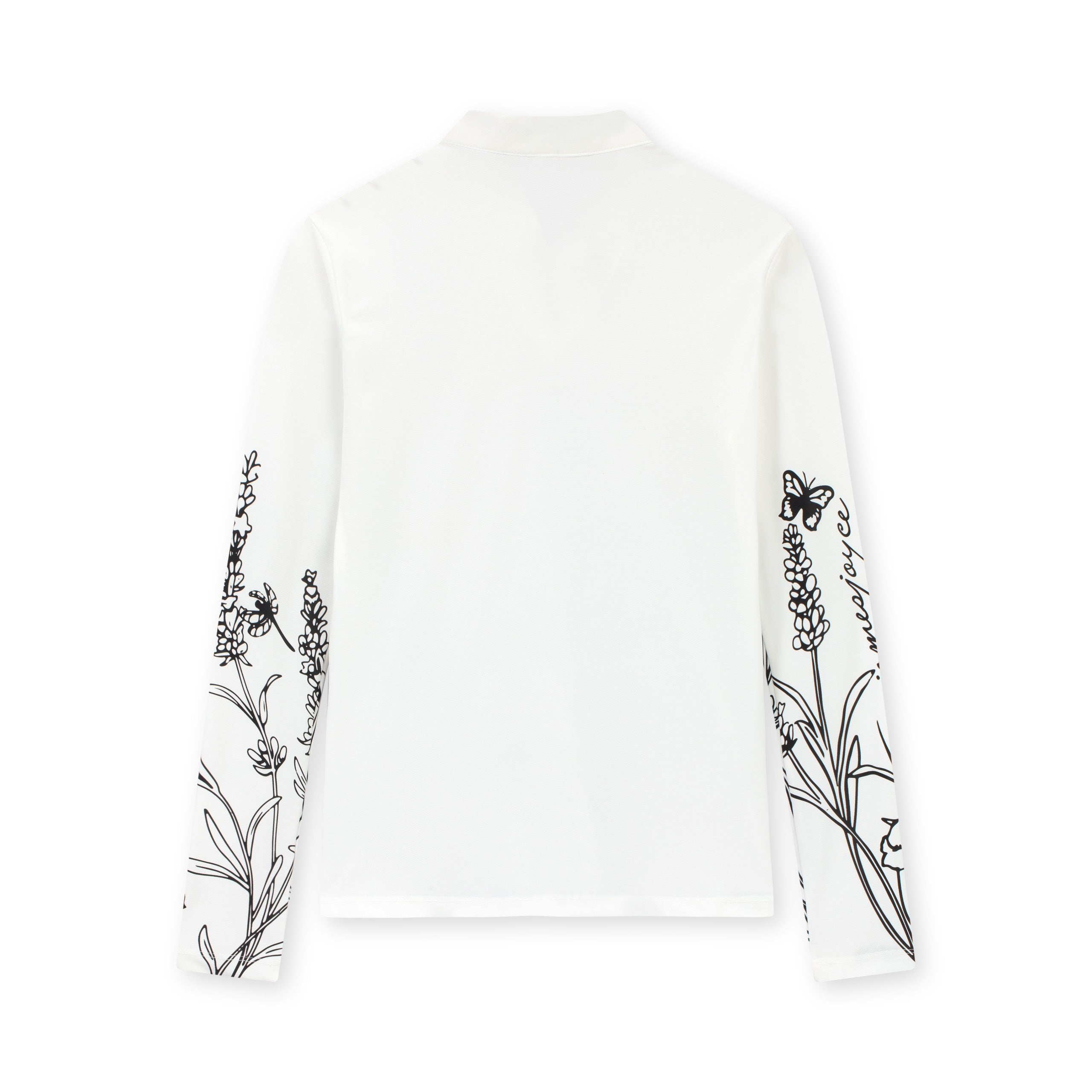 WOMEN WHITE LAVENDER SHIRT