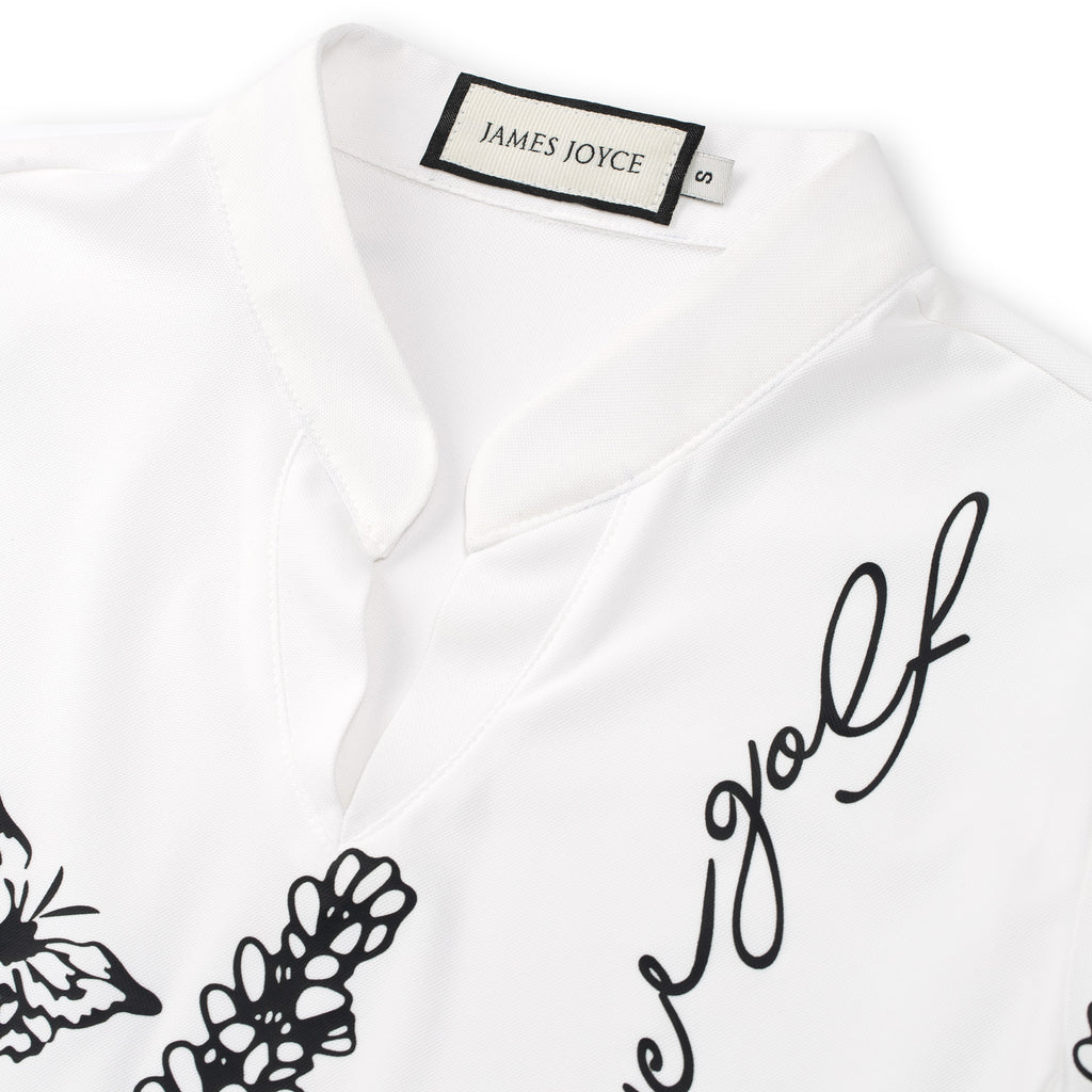 WOMEN WHITE LAVENDER SHIRT