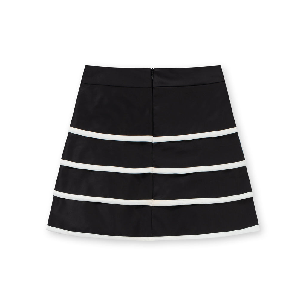 WOMEN BLACK LAVENDER SKIRT