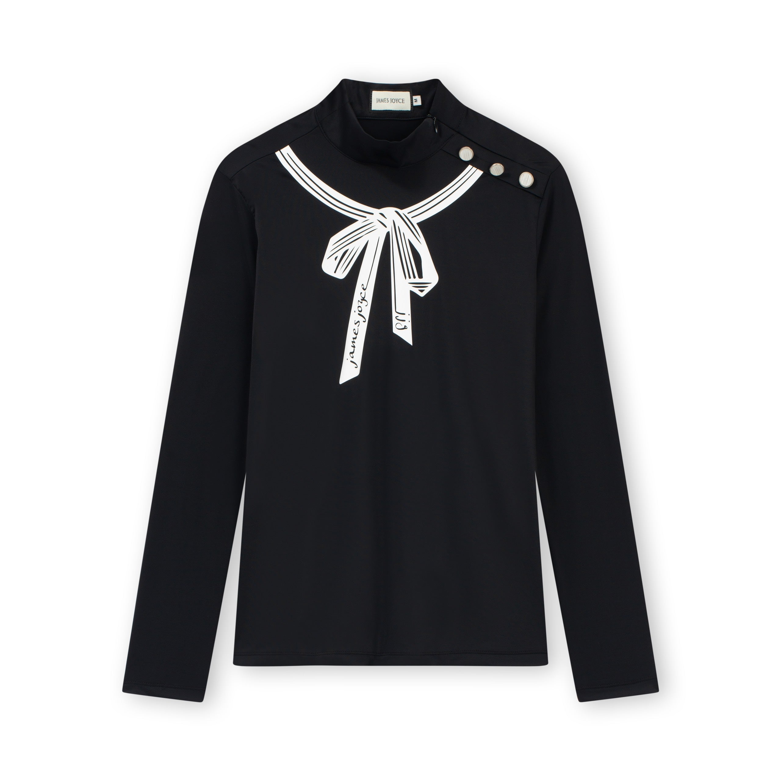 蝴蝶结黑色衬衫