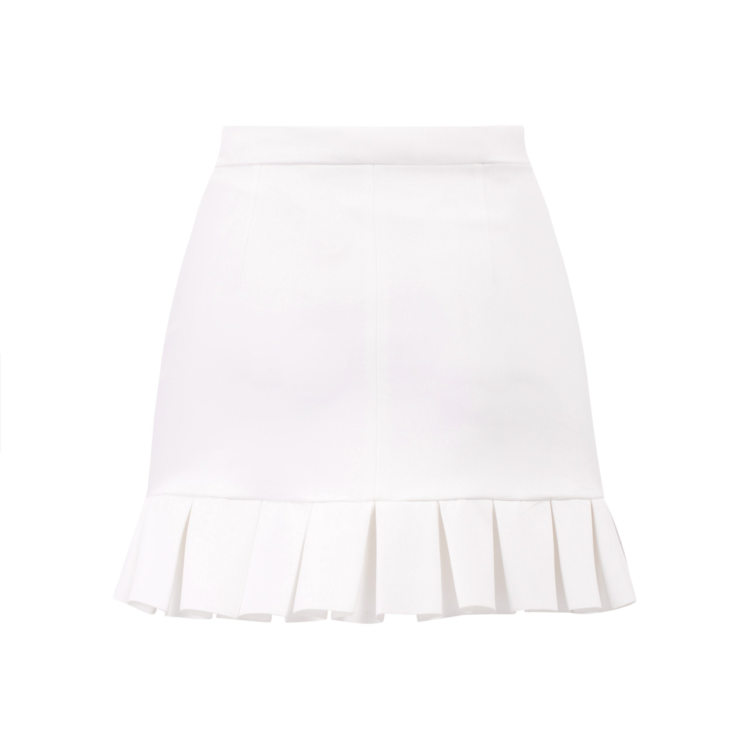 Women Card White Skirt