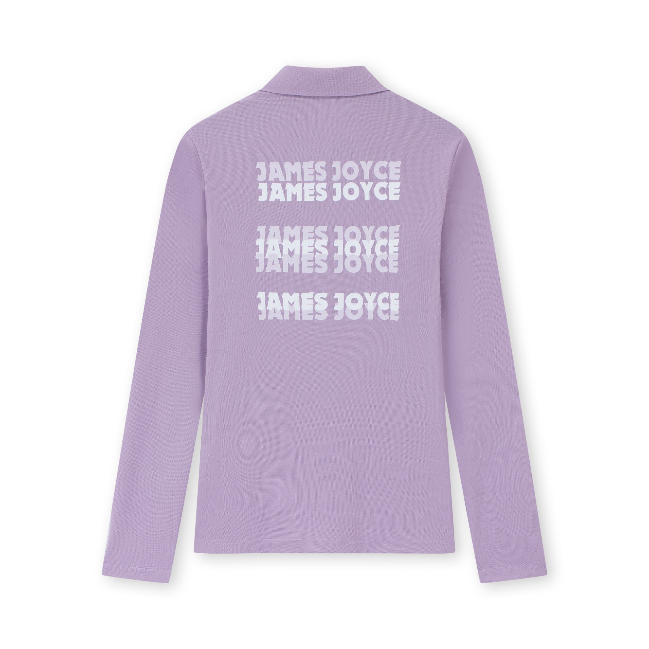 Women Lilac Faded Print Polo