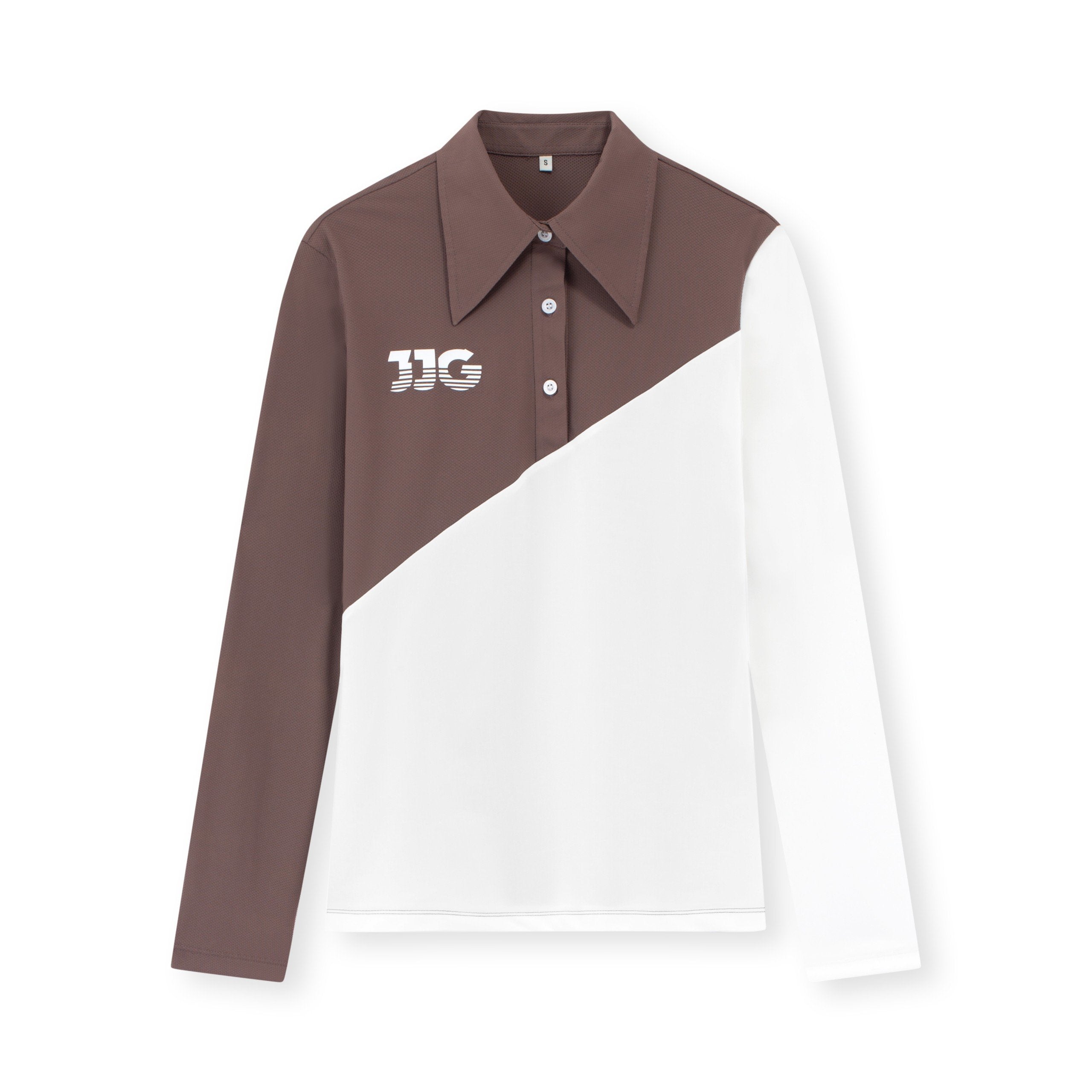 Women Brown & White Shirt