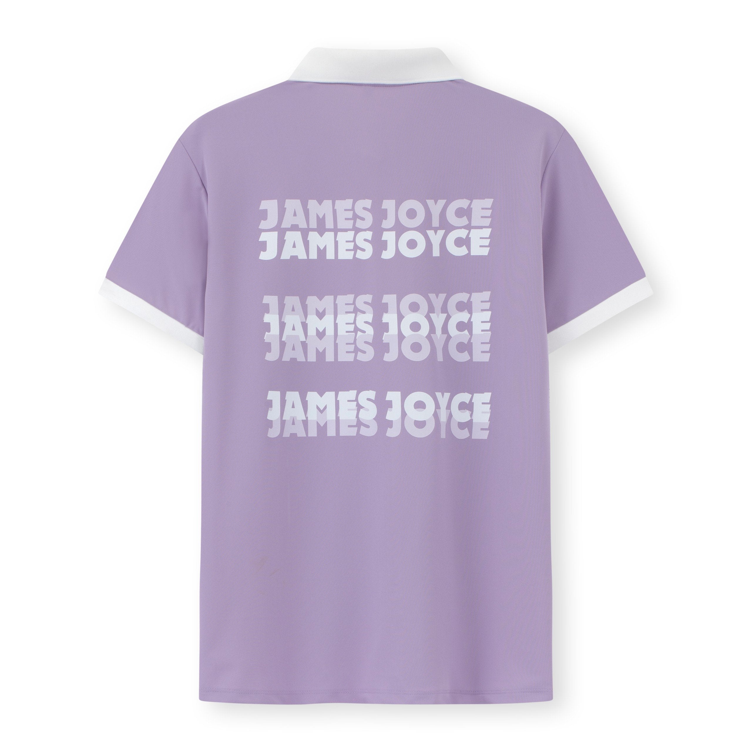 Men Lilac Faded Print polo