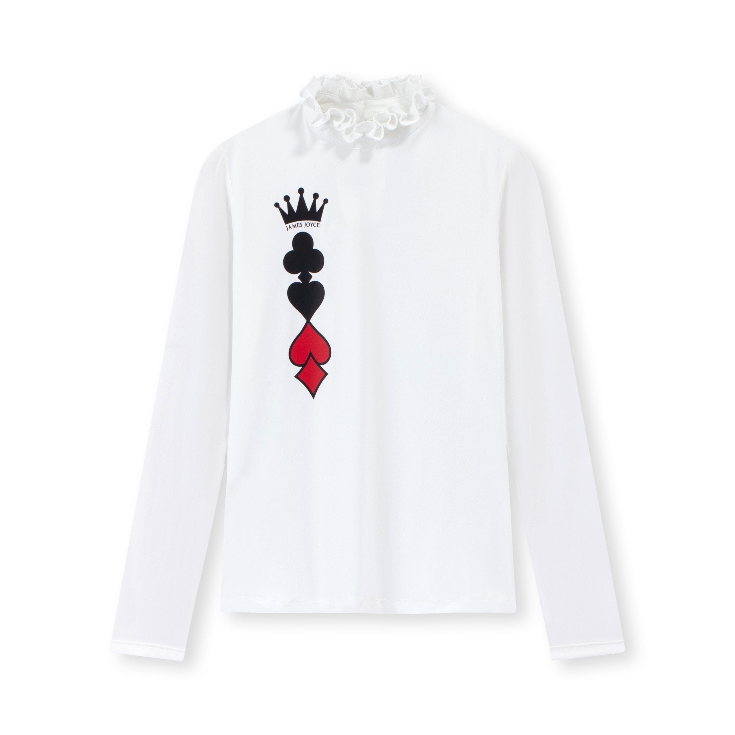 Women Card White Shirt
