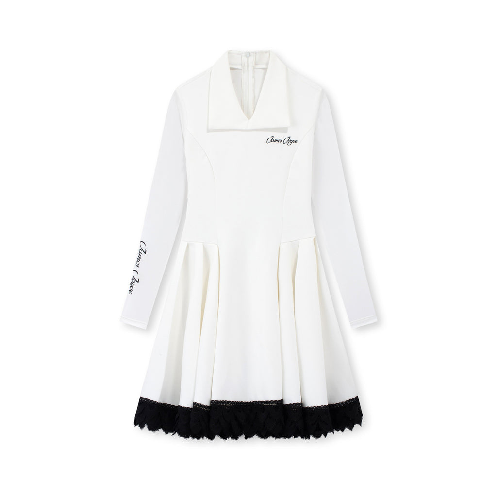 白色蕾丝连衣裙