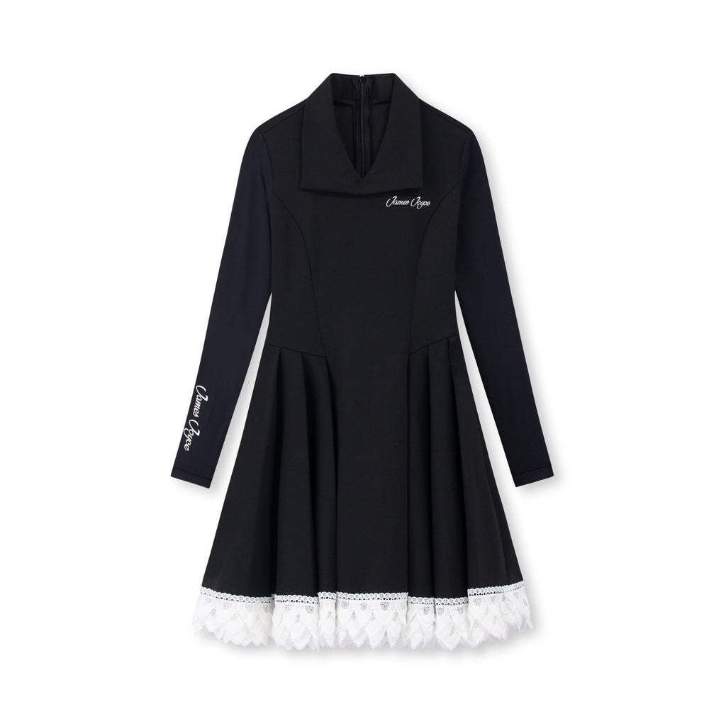 黑色蕾丝连衣裙