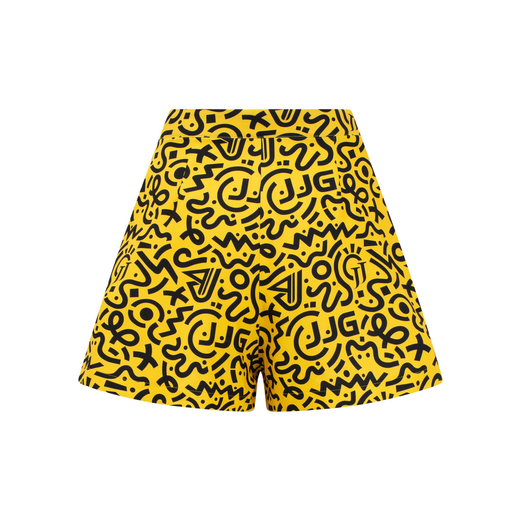 【套装特价】女款黄色涂鸦