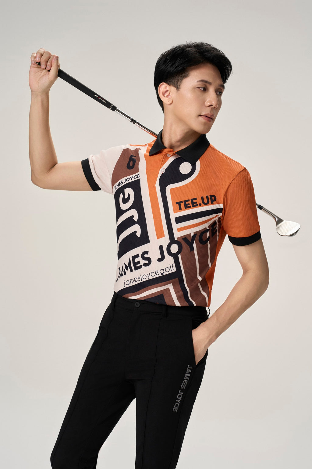 男士 橙色 Bauhaus Polo 衫