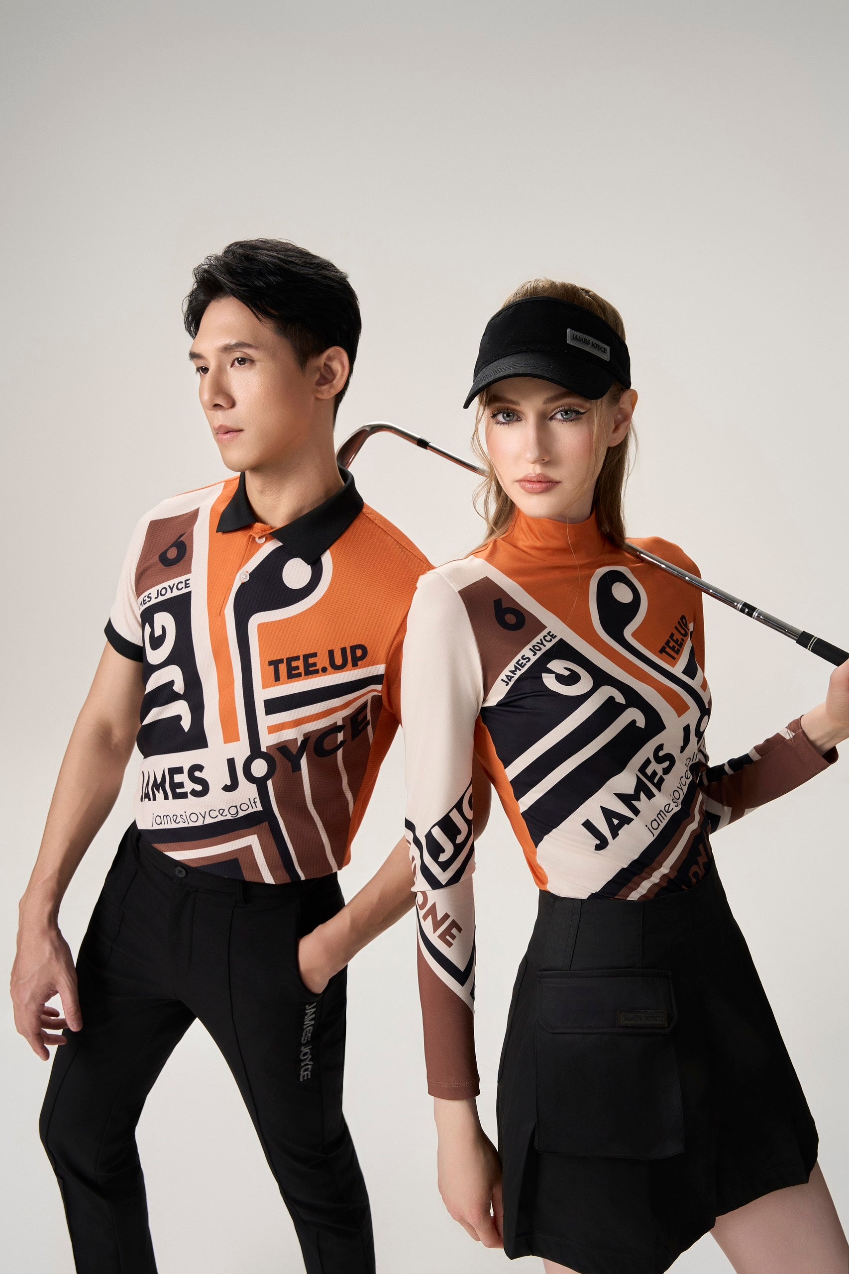 男士 橙色 Bauhaus Polo 衫