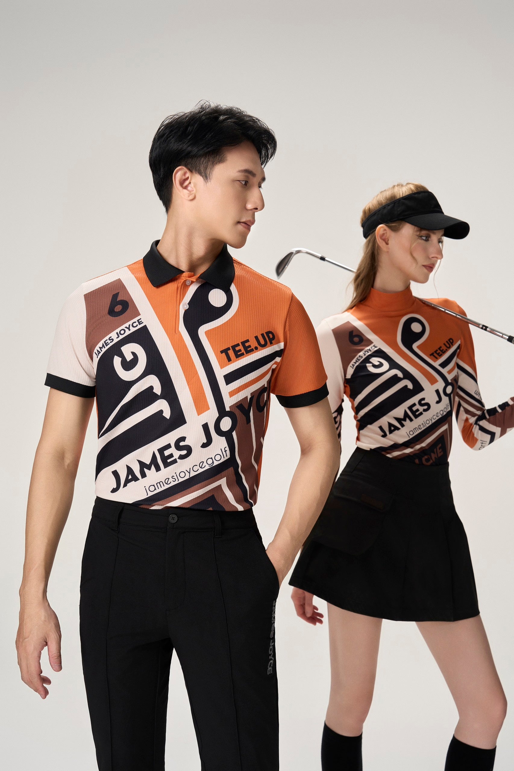 男士 橙色 Bauhaus Polo 衫