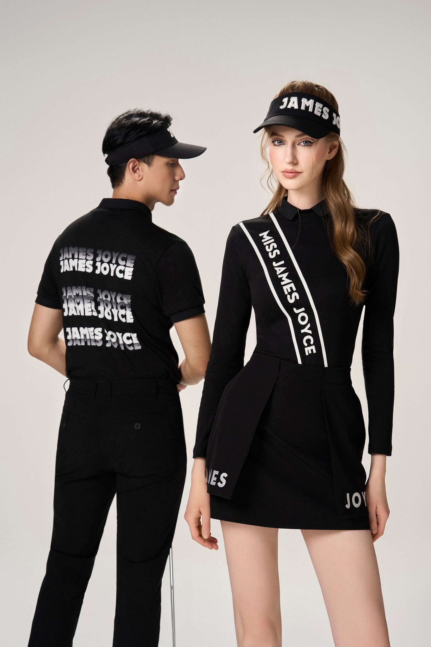 Men Black Faded Print Polo