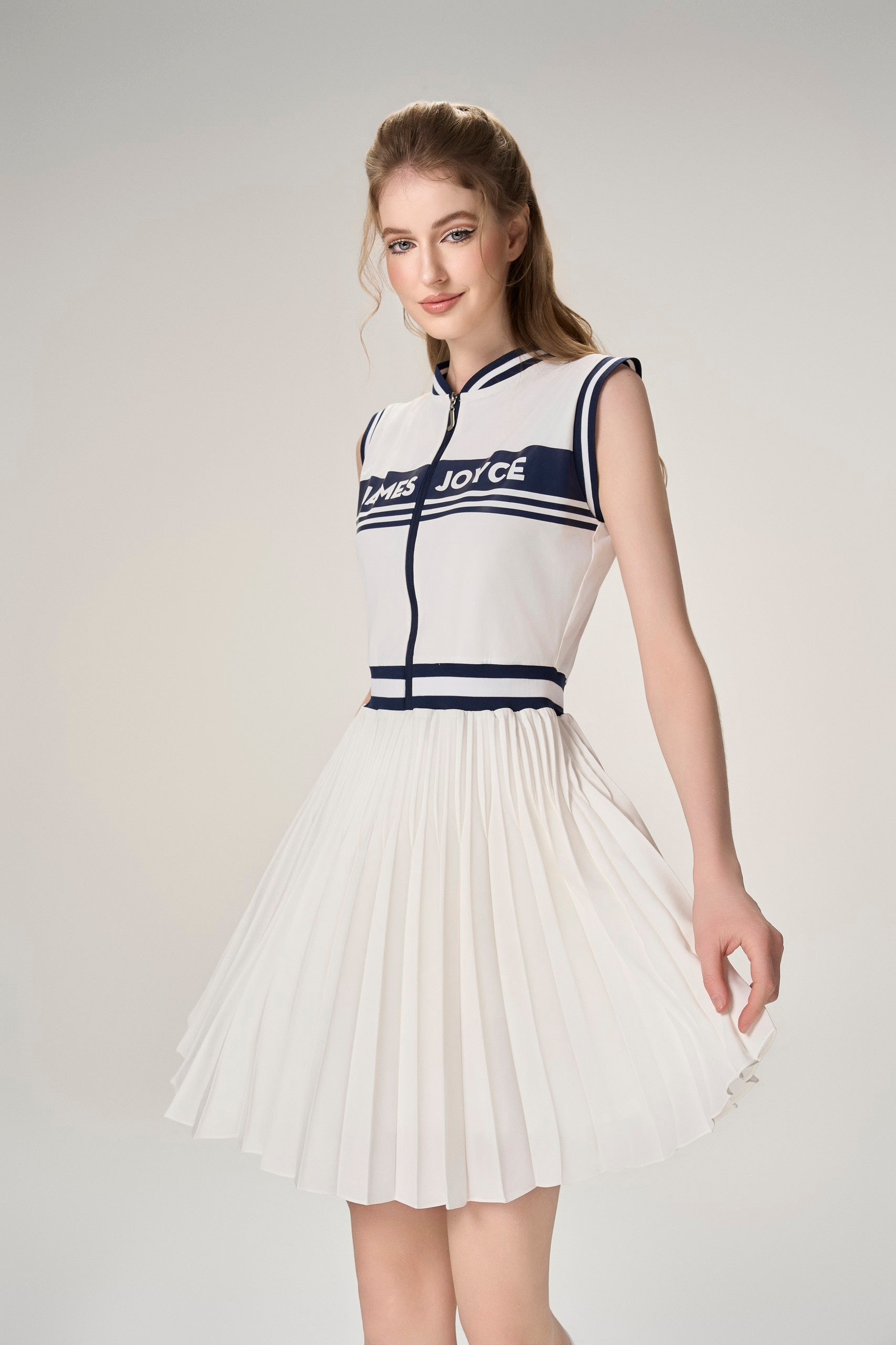 Women Navy Line Dress