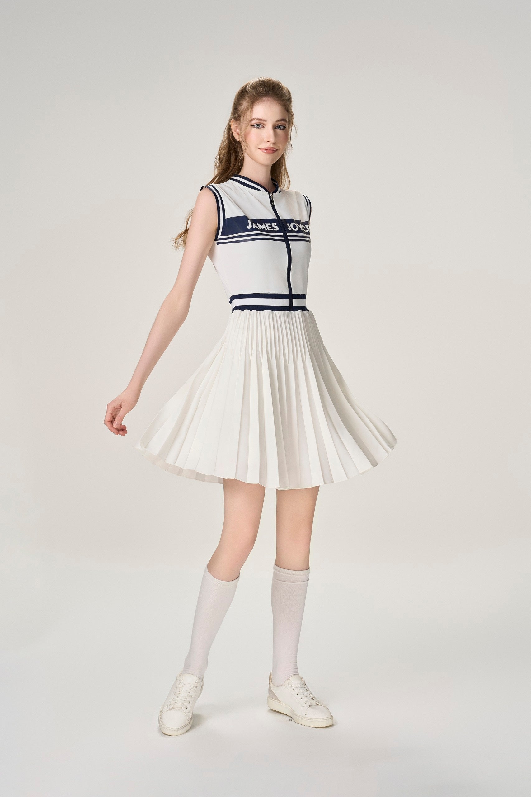 Women Navy Line Dress