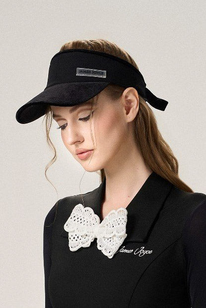 Women Black Velvet Hat