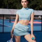 JOYJAY CROP TOP_Cyan