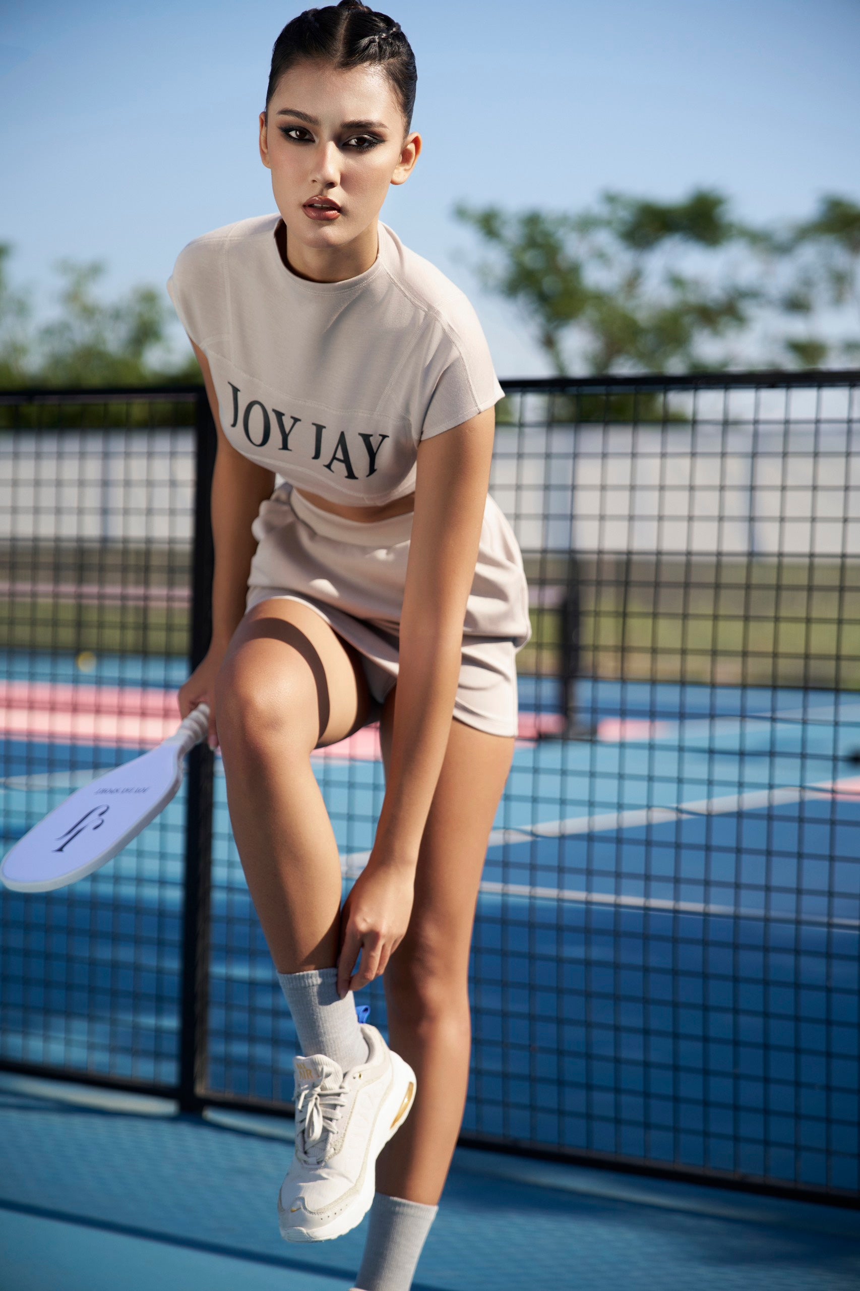 JOYJAY CROP TOP_Grey