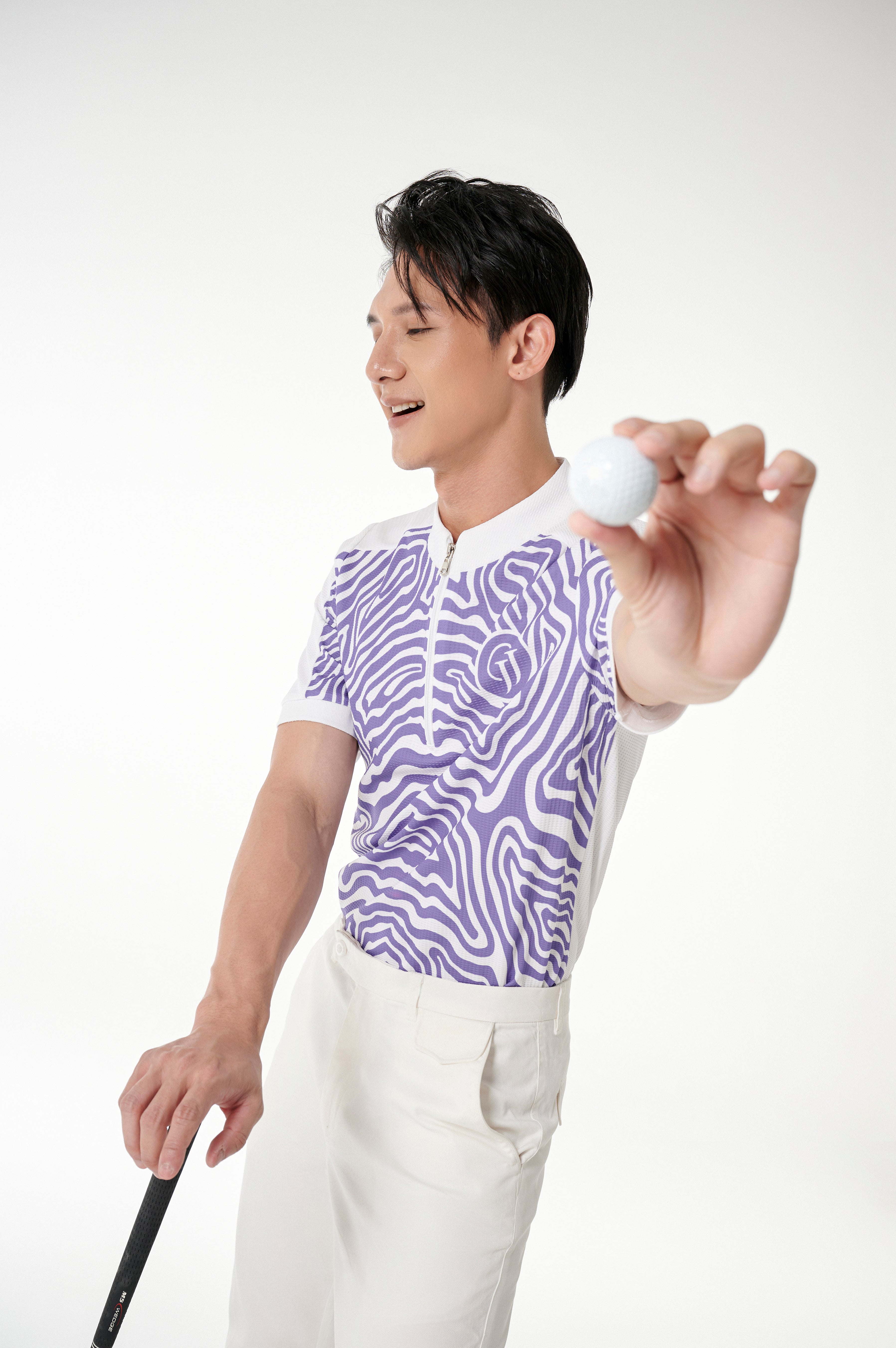 Men PURPLE CAT Shirt