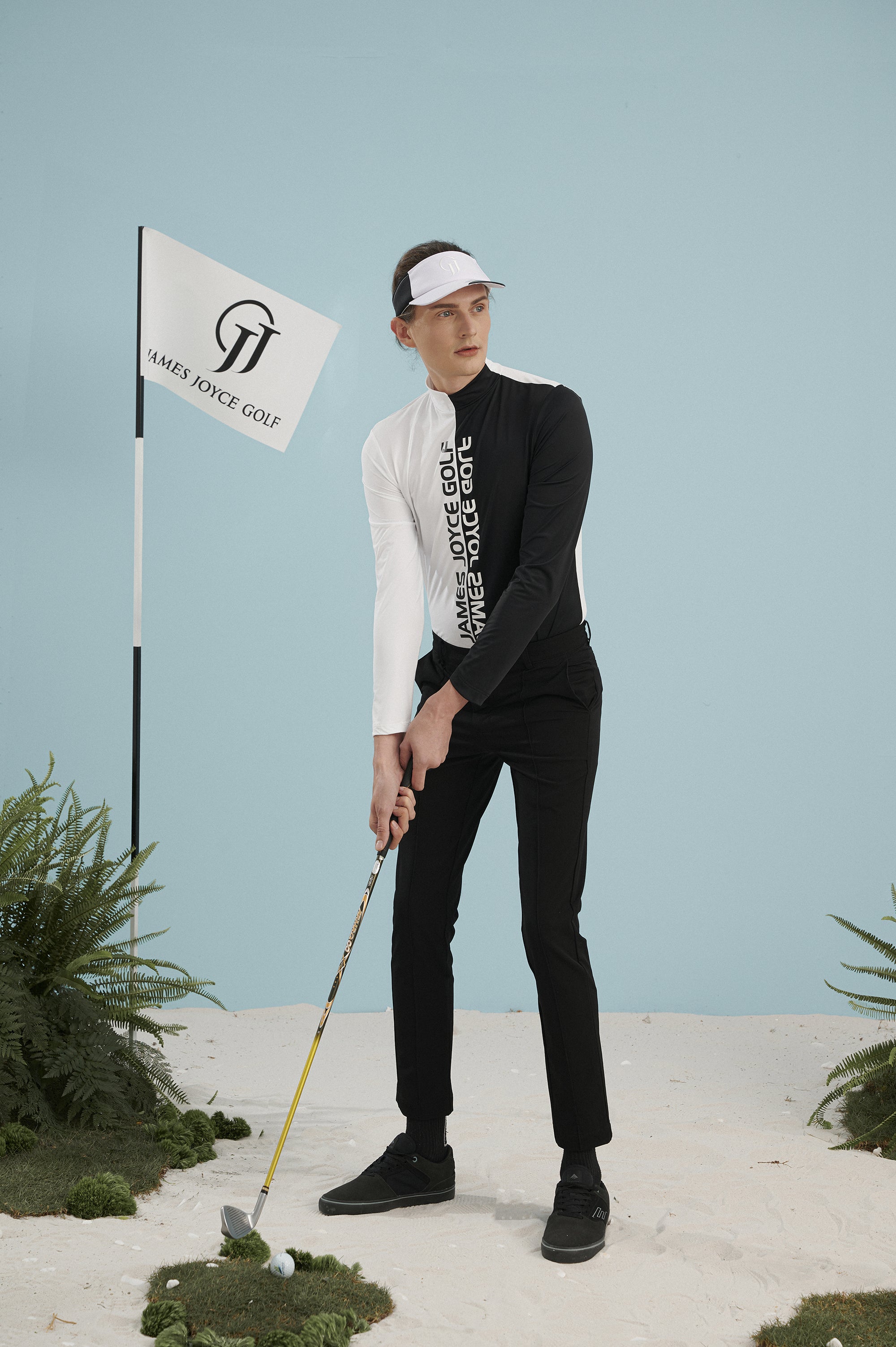 남성용 JJG 하프하프 셔츠