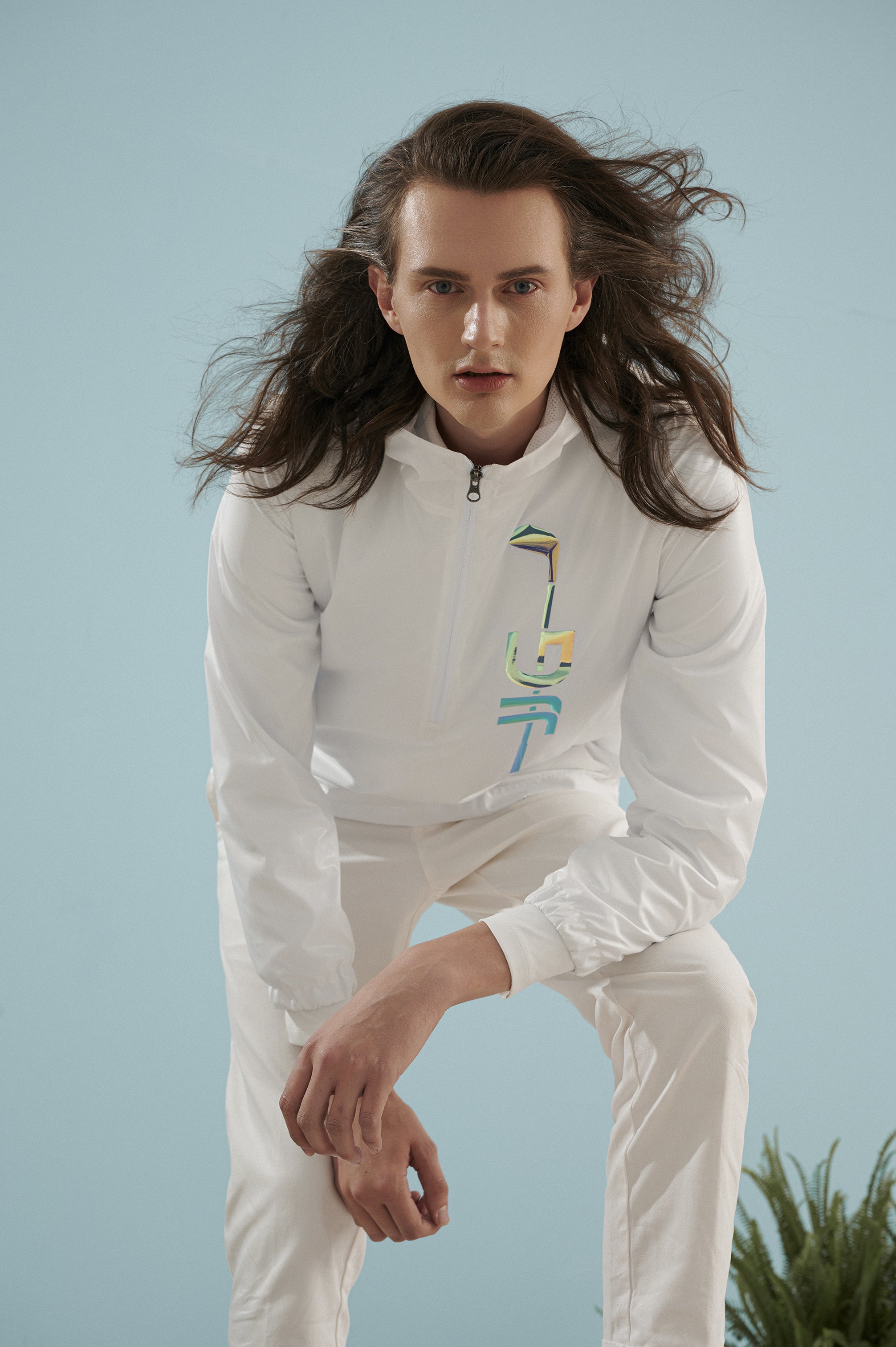 남성용 JJG 화이트 재킷