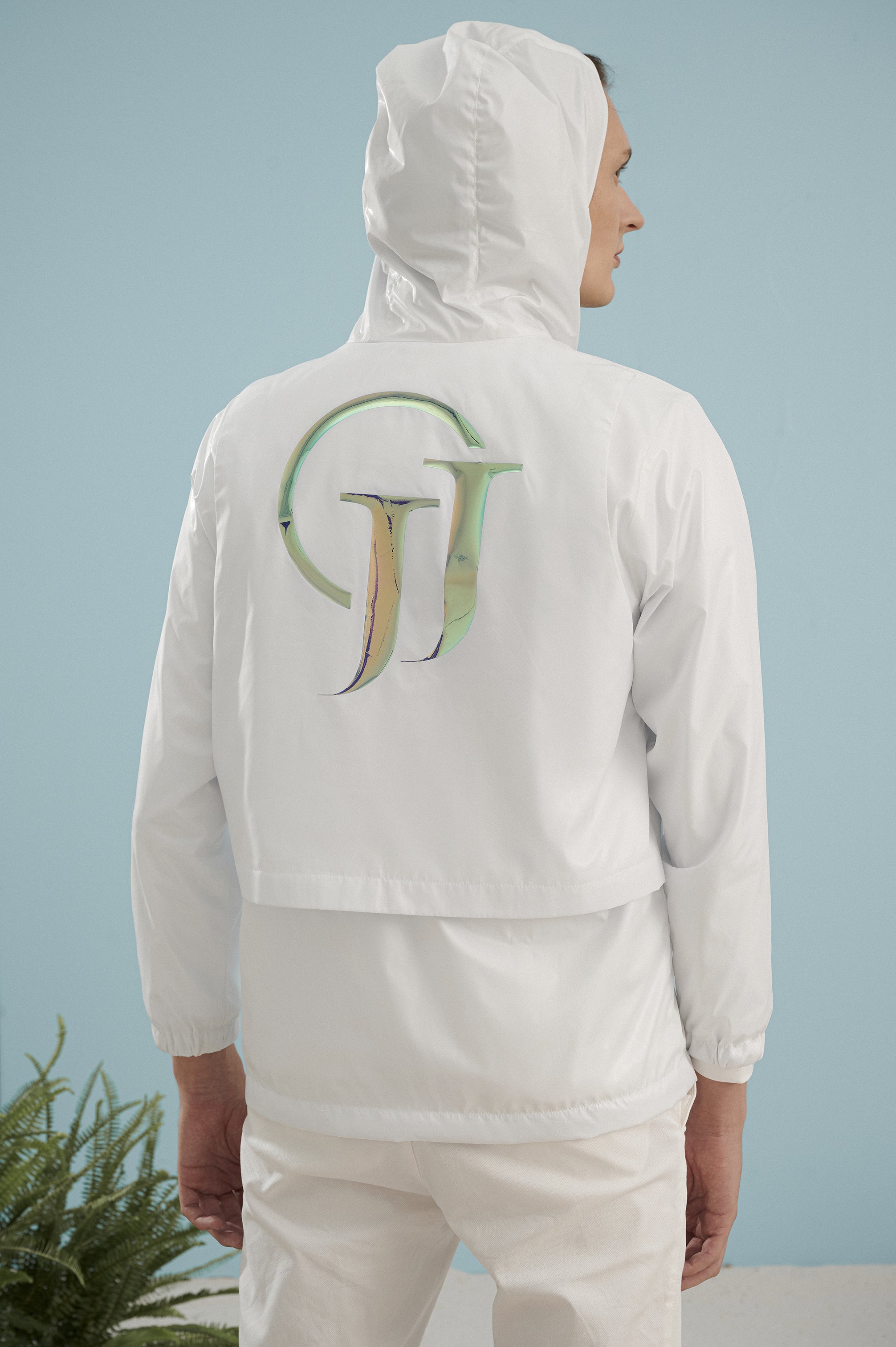 남성용 JJG 화이트 재킷