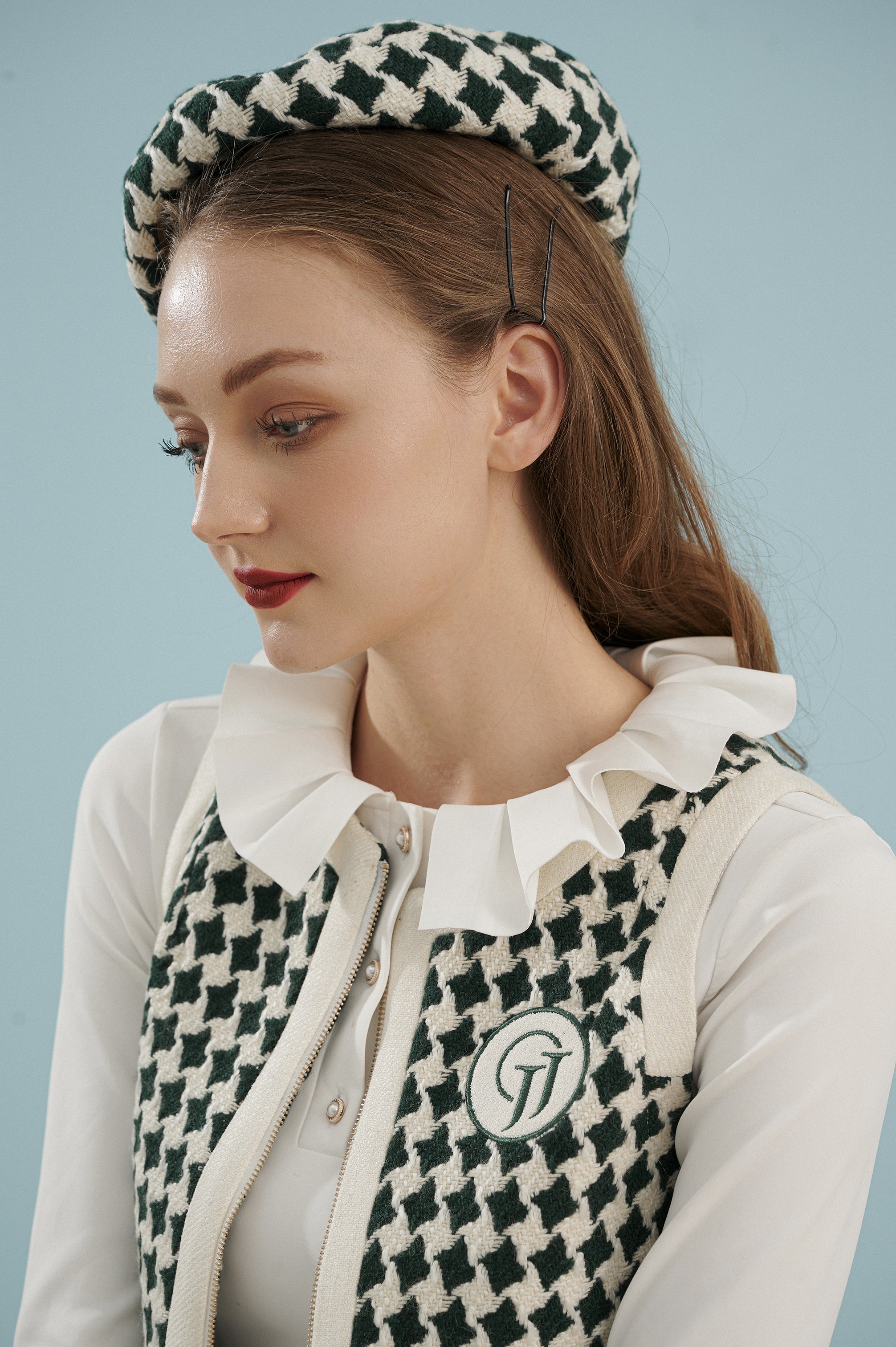 JJG 그린 트윗 조끼