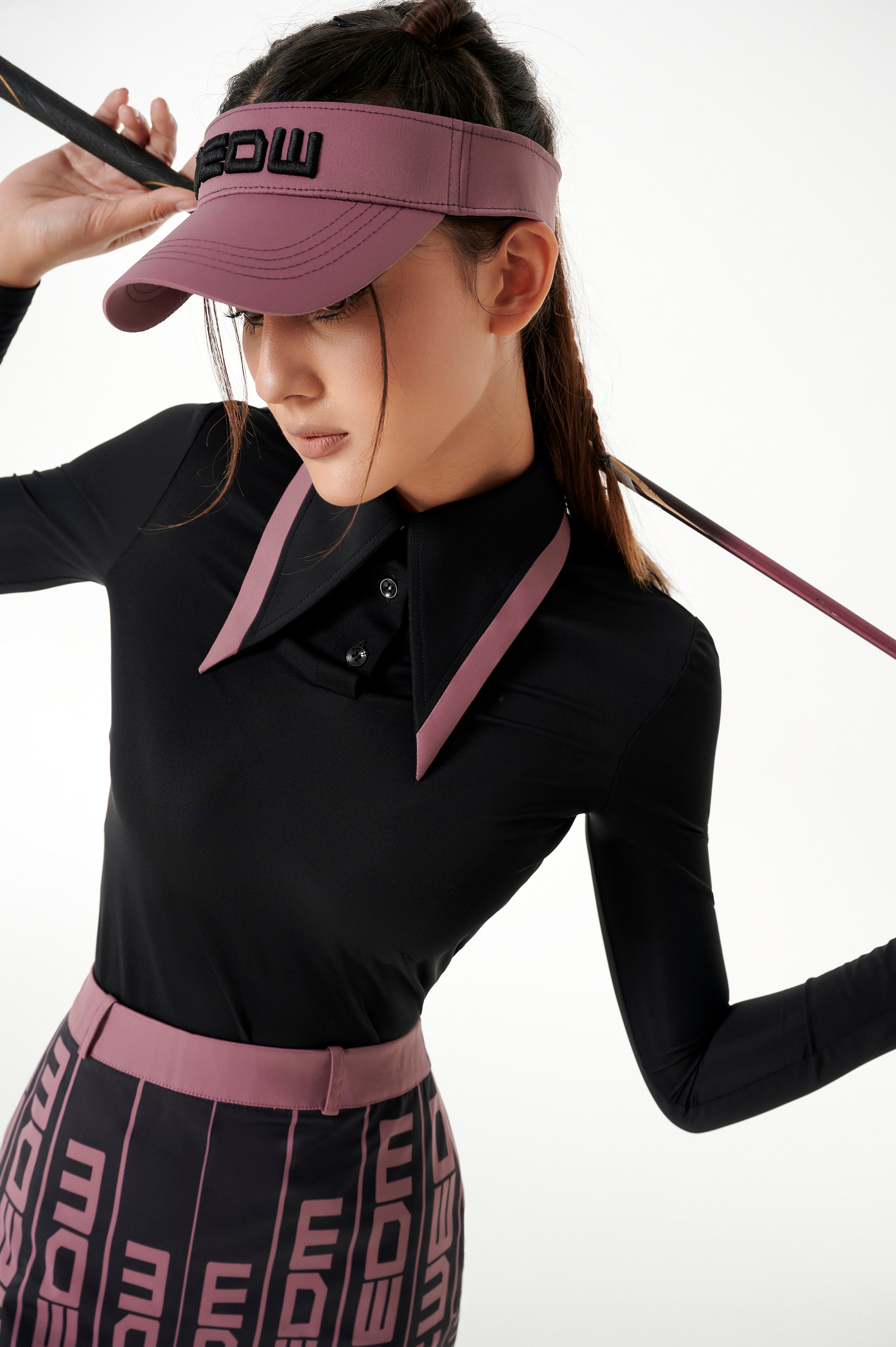 Women MEOW Pink Skirt