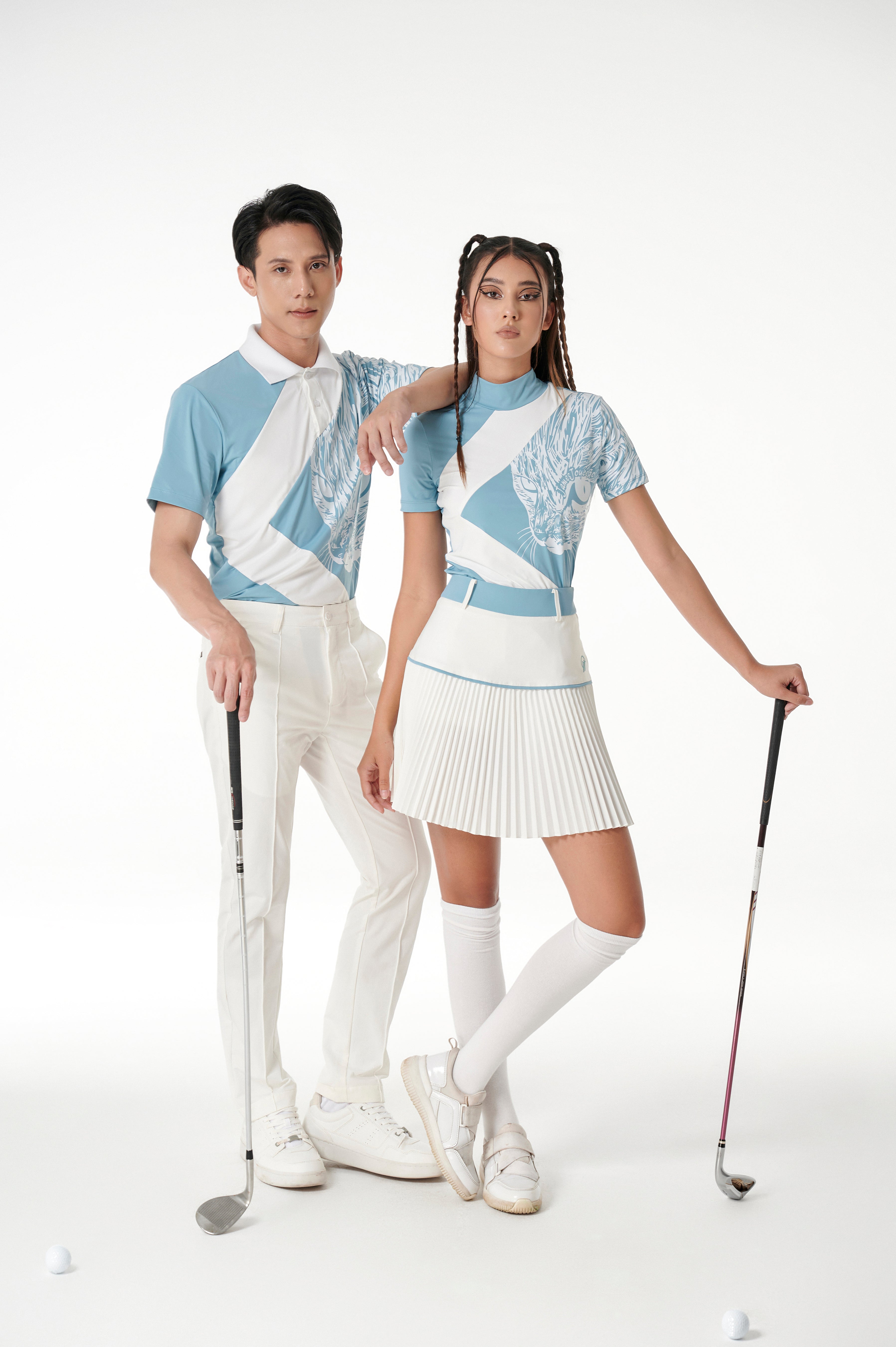 Women CYAN CAT Skirt